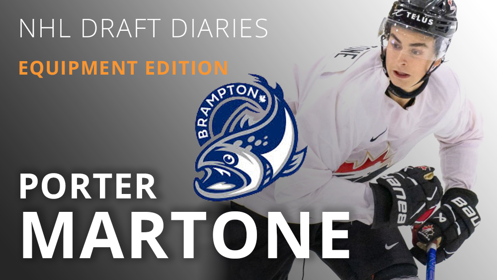 NHL Draft Diaries: Equipment Edition - Porter Martone